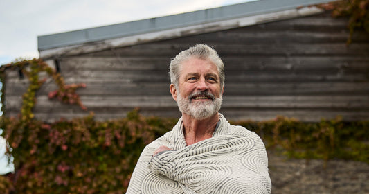 Man smiling after an ice bath