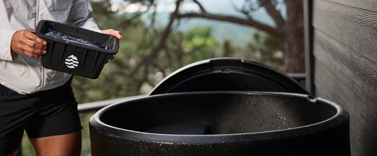 Man uses Ice Barrel Ice Blocks to cool his ice bath