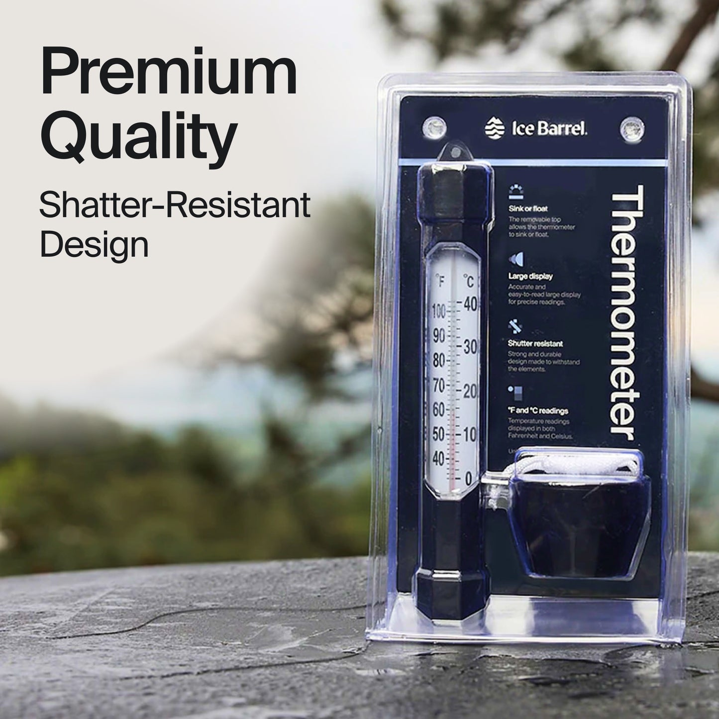 Ice Barrel Thermometer