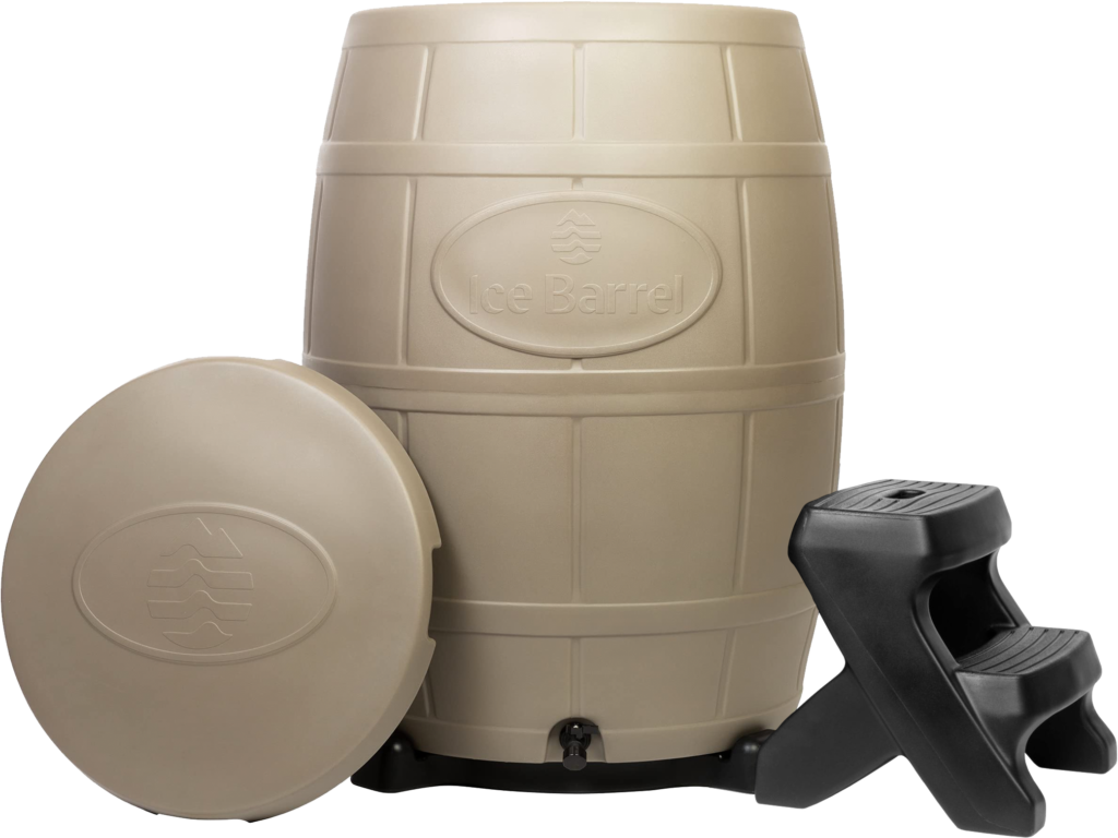Ice Barrel for cold therapy - tan
